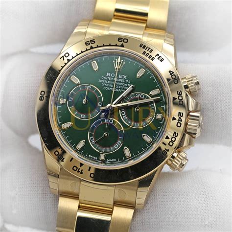 rolex green face daytona|Rolex cosmograph daytona 116508.